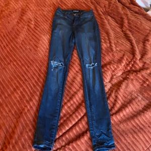Fashion Nova medium wash skinny jeggings